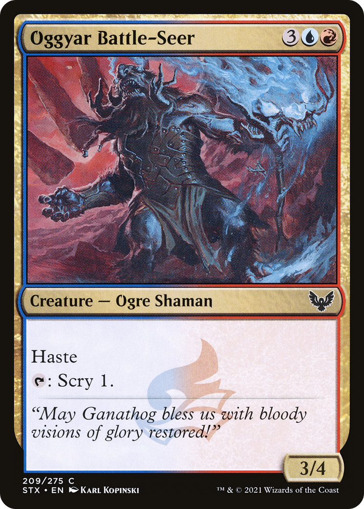 Oggyar Battle-Seer (STX-209) [Strixhaven: School of Mages] Foil MTG Single Wizards of the Coast