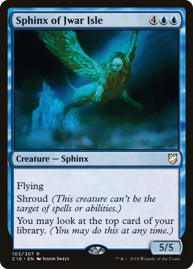 Sphinx of Jwar Isle (C18-103) [Commander 2018] MTG Single Wizards of the Coast