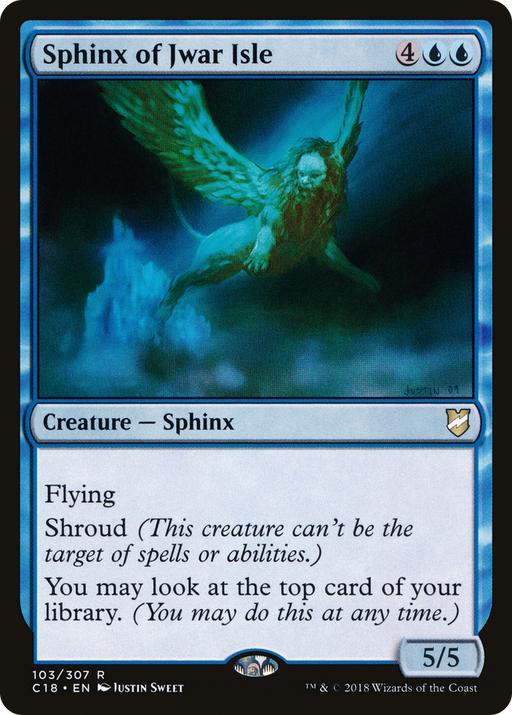 Sphinx of Jwar Isle (C18-103) [Commander 2018] MTG Single Wizards of the Coast