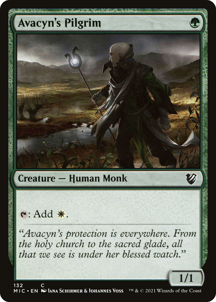 Avacyn's Pilgrim (MIC-132) [Midnight Hunt Commander] MTG Single Wizards of the Coast