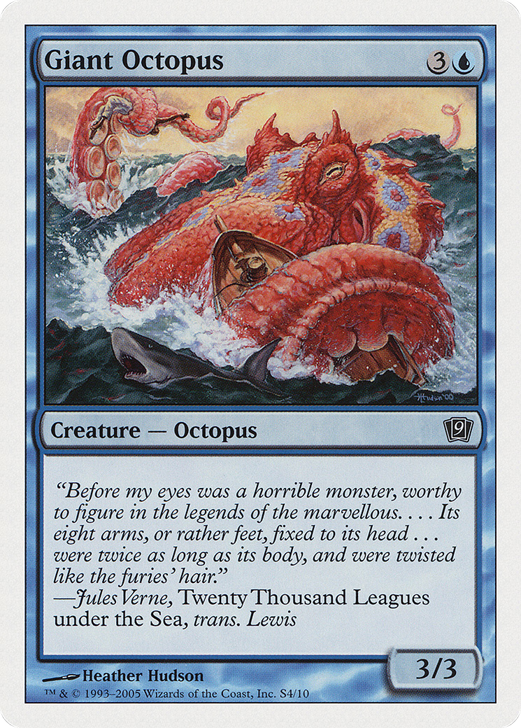 Giant Octopus (9ED-0S4) [9th Edition] MTG Single Wizards of the Coast