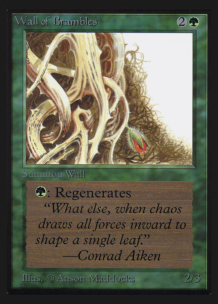 Wall of Brambles (IED-224) [Intl. Collectors' Edition] MTG Single Wizards of the Coast