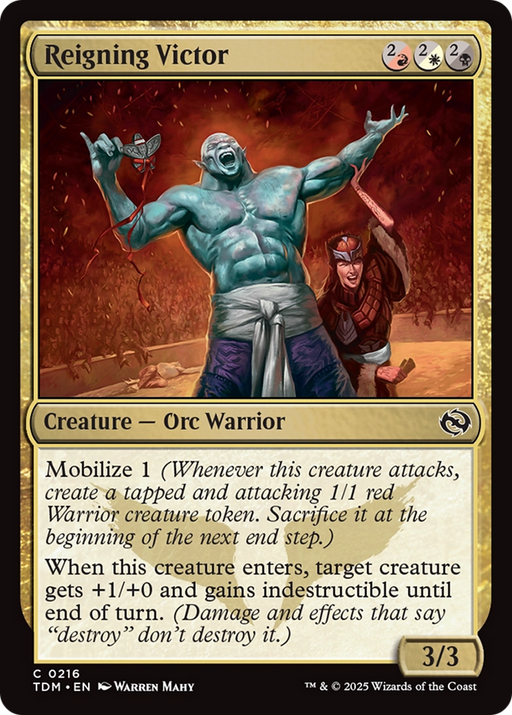Reigning Victor (TDM-216) [Tarkir: Dragonstorm] Foil MTG Single Wizards of the Coast