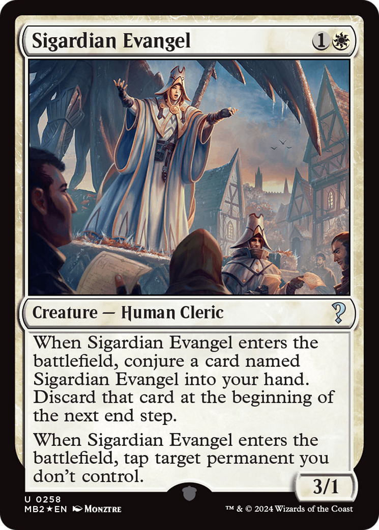 Sigardian Evangel (MB2-258) [Mystery Booster] Mystery Booster 2 Foil MTG Single Wizards of the Coast