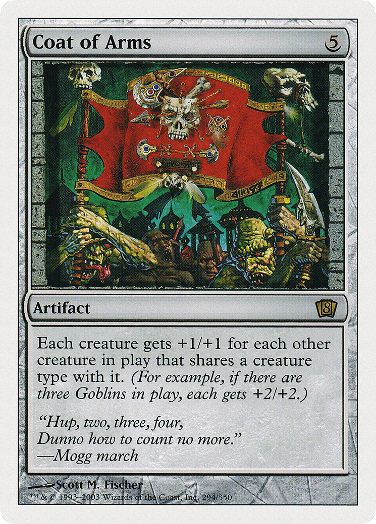 Coat of Arms (8ED-294) [8th Edition] Foil MTG Single Wizards of the Coast