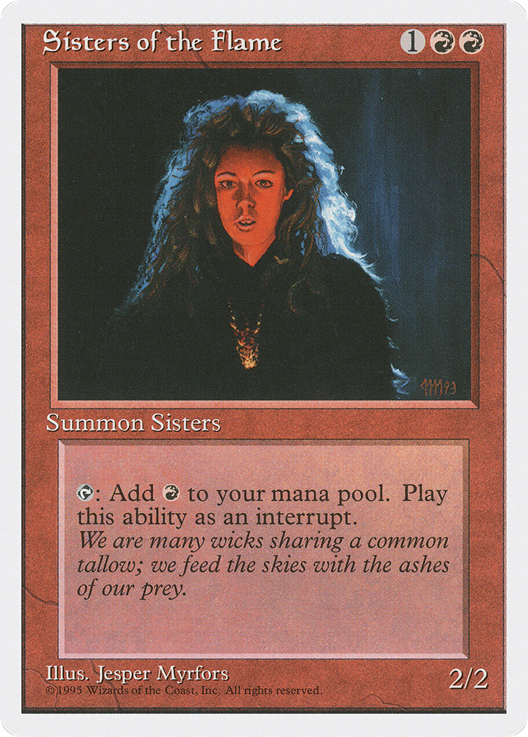 Sisters of the Flame (4ED-221) [Fourth Edition] MTG Single Wizards of the Coast