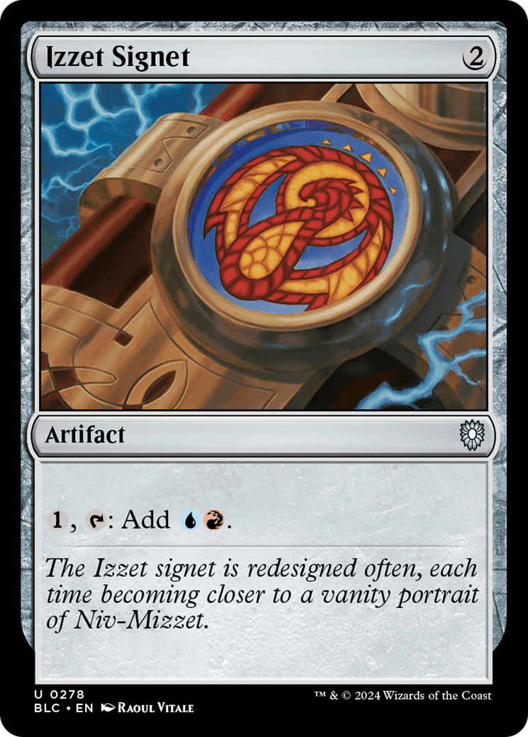 Izzet Signet (BLC-278) [Bloomburrow Commander] MTG Single Wizards of the Coast
