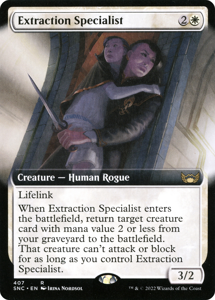 Extraction Specialist (SNC-407) [Streets of New Capenna] (Extended Art) Foil MTG Single Wizards of the Coast