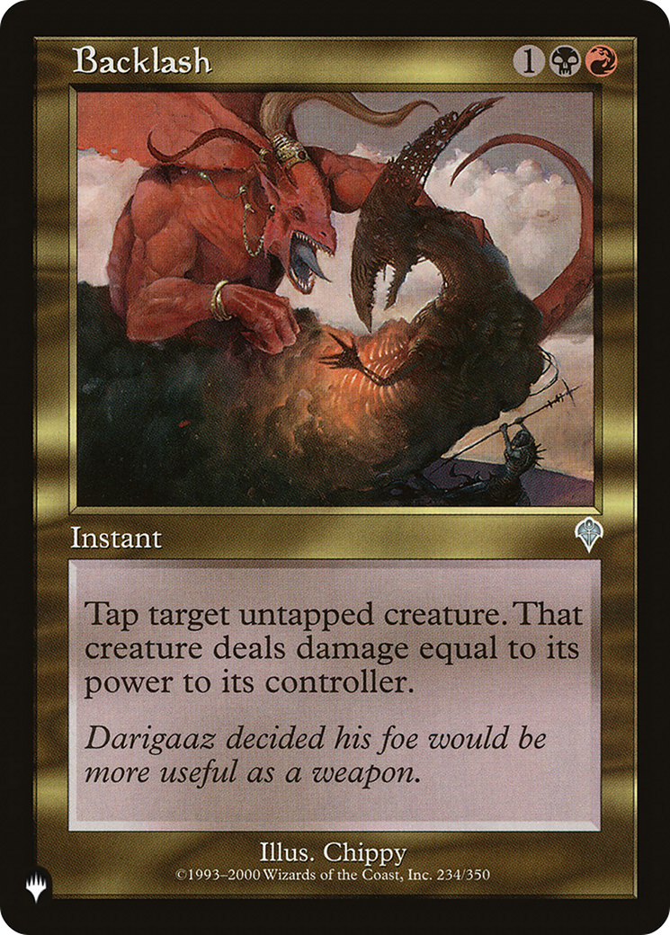Backlash (LIST-234/350) [Mystery Booster] The List MTG Single Wizards of the Coast