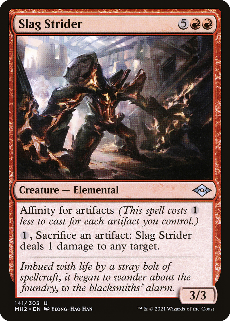Slag Strider (MH2-141) [Modern Horizons 2] MTG Single Modern Horizons 2