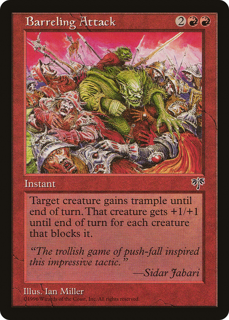 Barreling Attack (MIR-157) [Mirage] MTG Single Wizards of the Coast