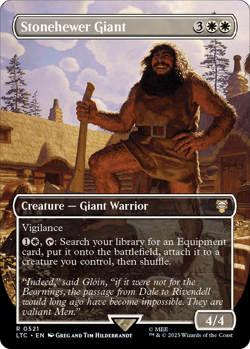 Stonehewer Giant (LTC-521) [Tales of Middle-earth Commander] (Borderless) Foil MTG Single Wizards of the Coast