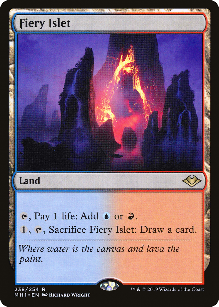 Fiery Islet (MH1-238) [Modern Horizons] Foil MTG Single Wizards of the Coast