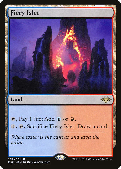 Fiery Islet (MH1-238) [Modern Horizons] MTG Single Wizards of the Coast