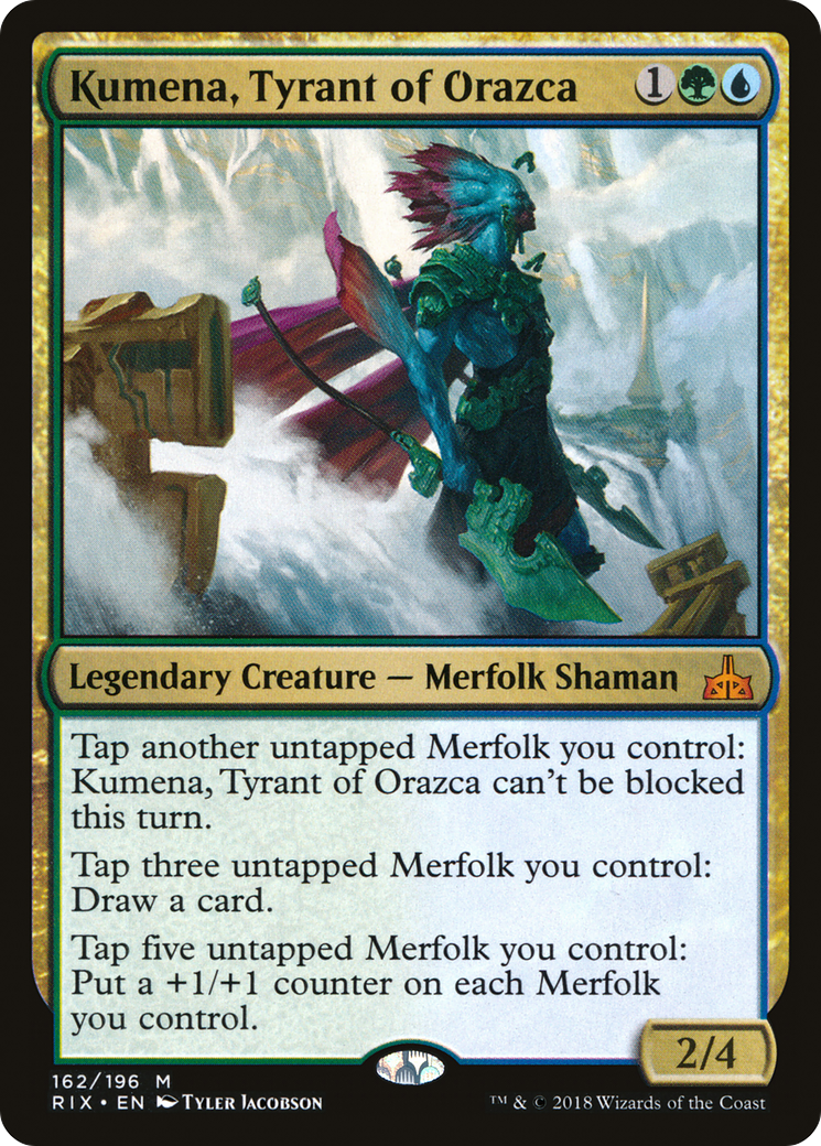 Kumena, Tyrant of Orazca (RIX-162) [Rivals of Ixalan] MTG Single Wizards of the Coast