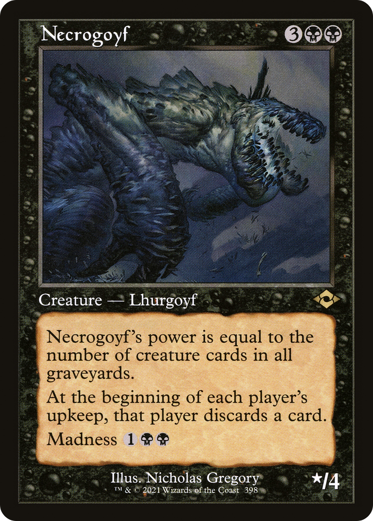 Necrogoyf (MH2-398) [Modern Horizons 2] Etched Foil