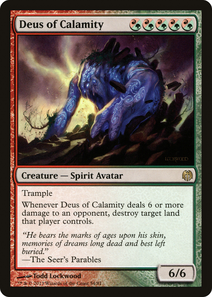 Deus of Calamity (DDL-054) [Misc] Duel Decks: Heroes vs. Monsters MTG Single Wizards of the Coast