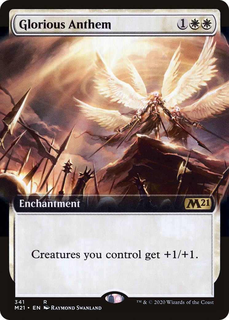 Glorious Anthem (M21-341) [Core Set 2021] (Extended Art) MTG Single Wizards of the Coast