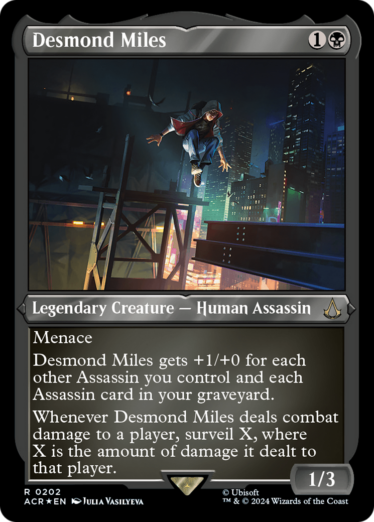 Desmond Miles (ACR-202) [Assassin's Creed] Etched Foil MTG Single Wizards of the Coast