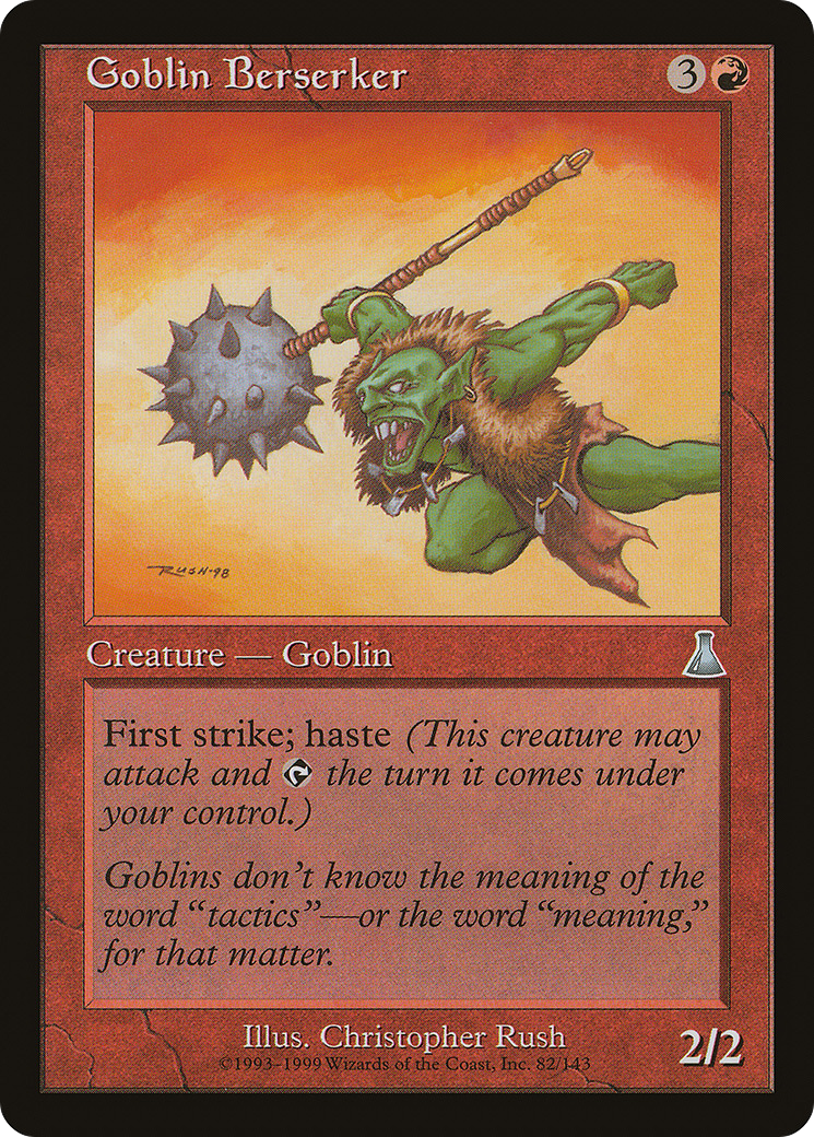 Goblin Berserker (UDS-082) [Urza's Destiny] Foil MTG Single Wizards of the Coast