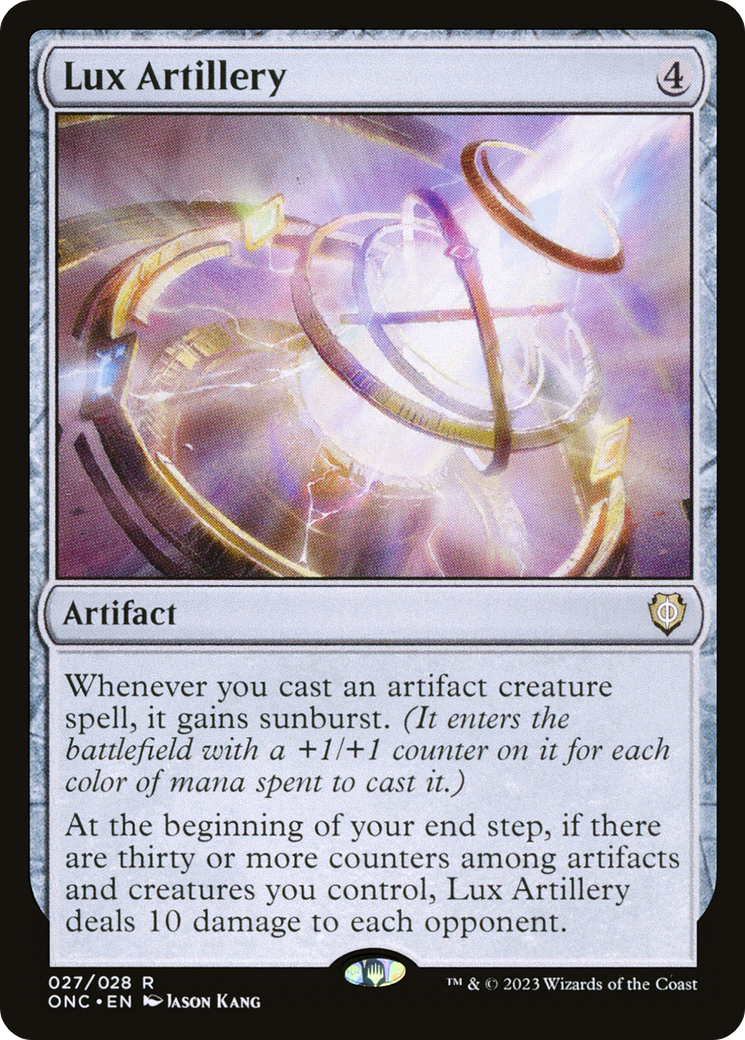 Lux Artillery (ONC-027) [Phyrexia: All Will Be One Commander] Foil MTG Single Wizards of the Coast