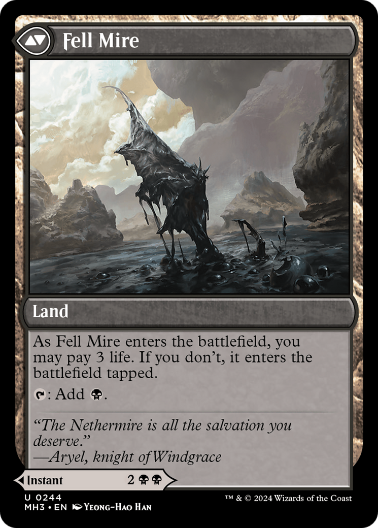 Fell the Profane (MH3-244) [Modern Horizons 3] MTG Single Wizards of the Coast