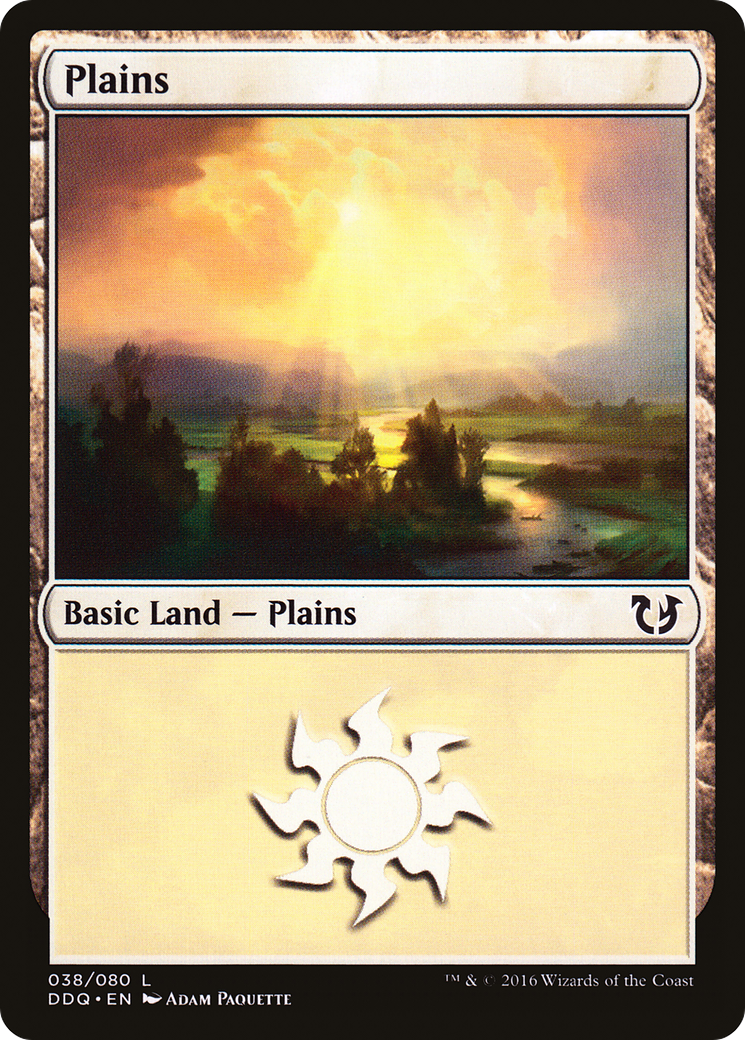 Plains (DDQ-038) [Misc] Duel Decks: Blessed vs. Cursed MTG Single Wizards of the Coast