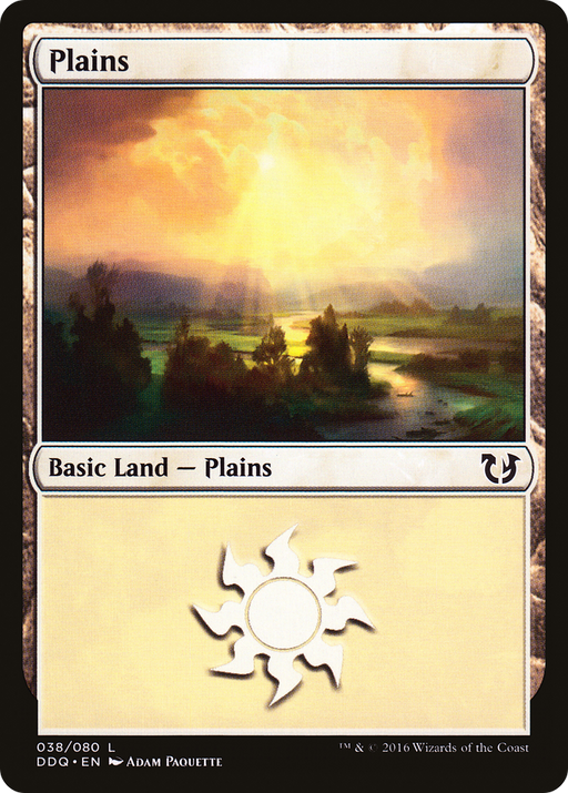 Plains (DDQ-038) [Misc] Duel Decks: Blessed vs. Cursed MTG Single Wizards of the Coast