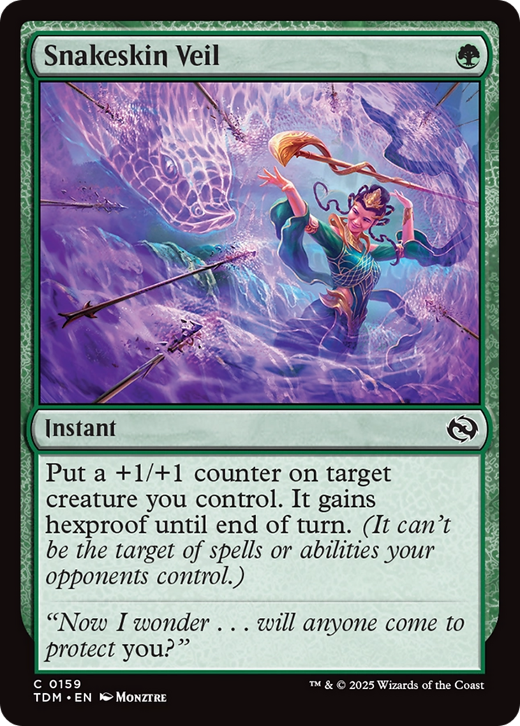 Snakeskin Veil (TDM-159) [Tarkir: Dragonstorm] MTG Single Wizards of the Coast