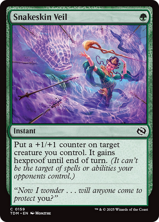 Snakeskin Veil (TDM-159) [Tarkir: Dragonstorm] MTG Single Wizards of the Coast