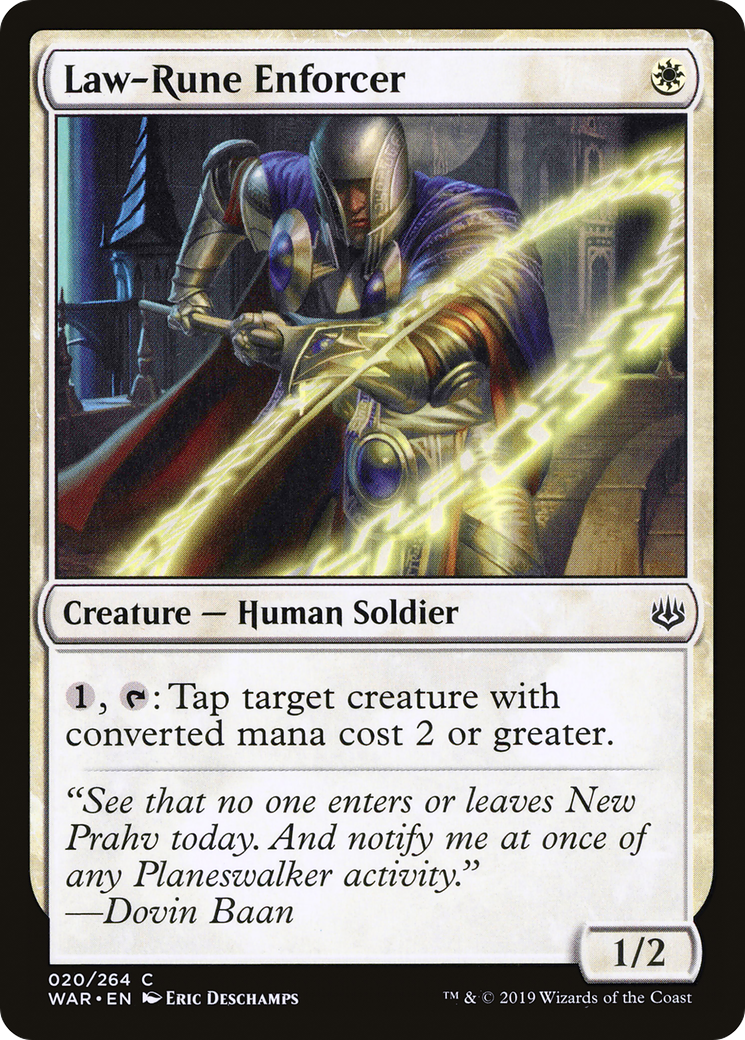 Law-Rune Enforcer (WAR-020) [War of the Spark] Foil MTG Single Wizards of the Coast