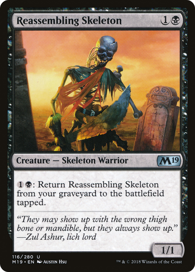 Reassembling Skeleton (M19-116) [Core Set 2019] MTG Single Wizards of the Coast