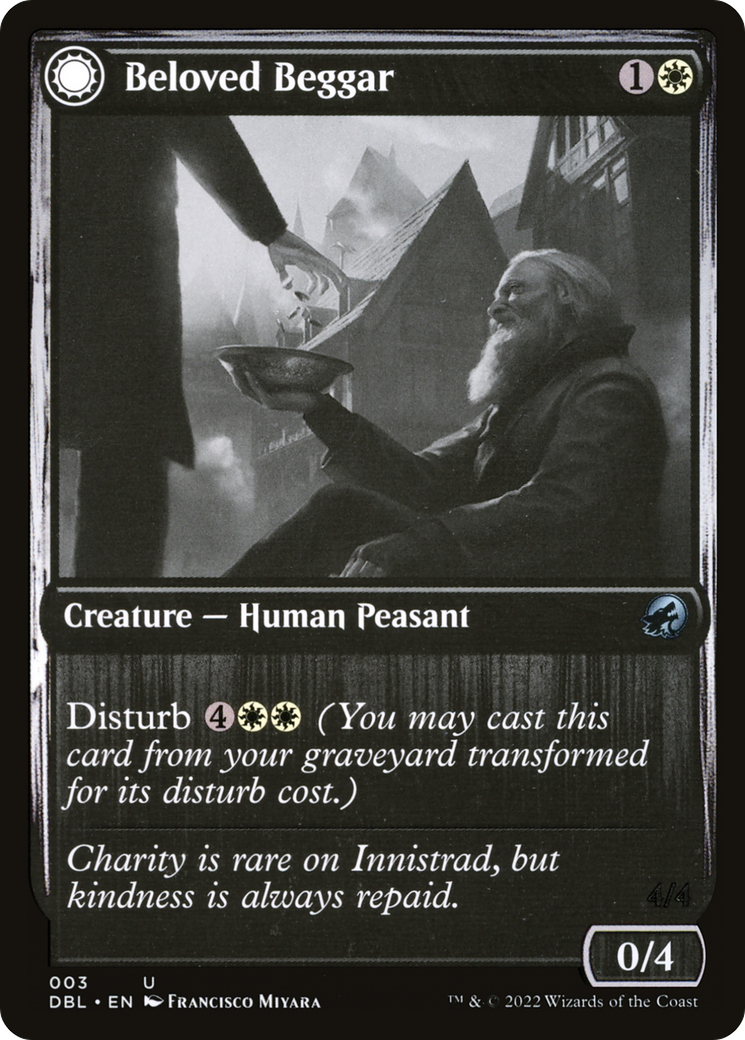 Beloved Beggar (DBL-003) [Innistrad: Double Feature] MTG Single Wizards of the Coast