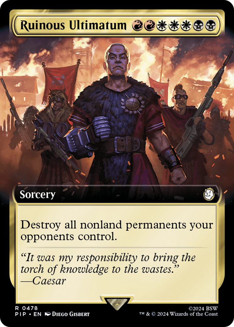 Ruinous Ultimatum (PIP-478) [Fallout] (Extended Art) MTG Single Wizards of the Coast