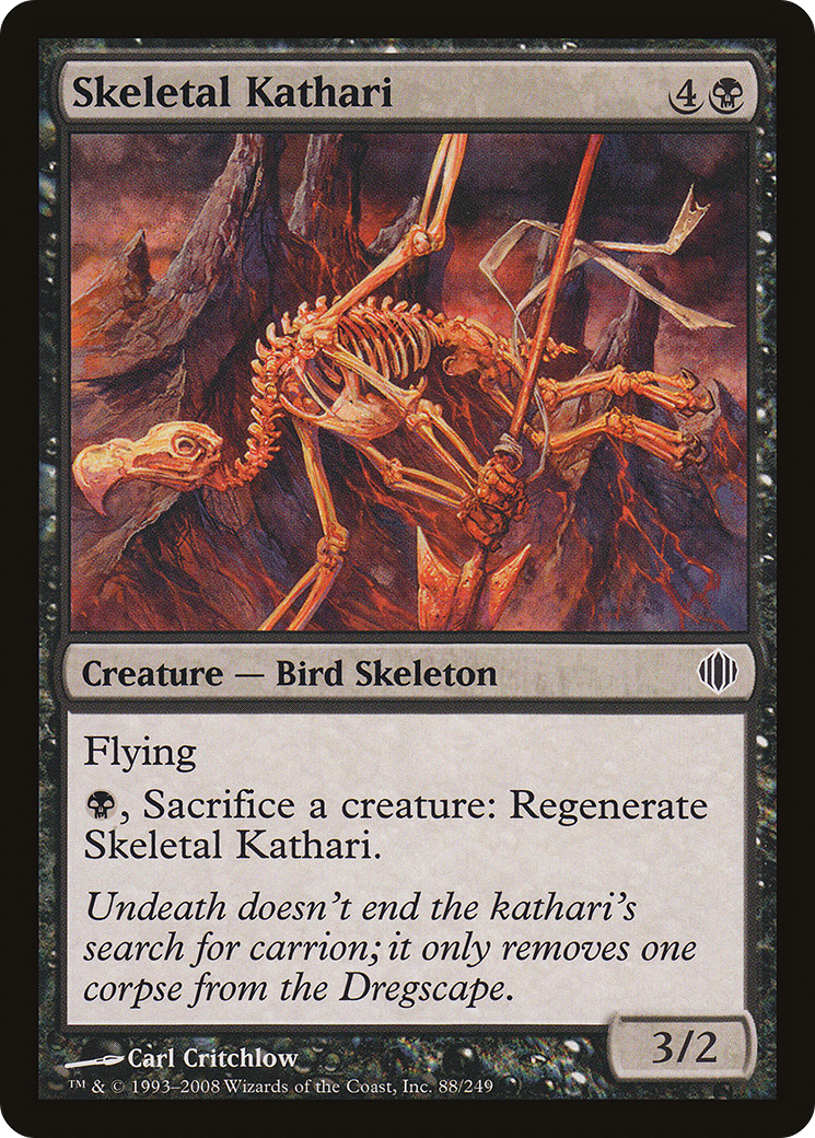 Skeletal Kathari (ALA-088) [Shards of Alara] Foil MTG Single Wizards of the Coast