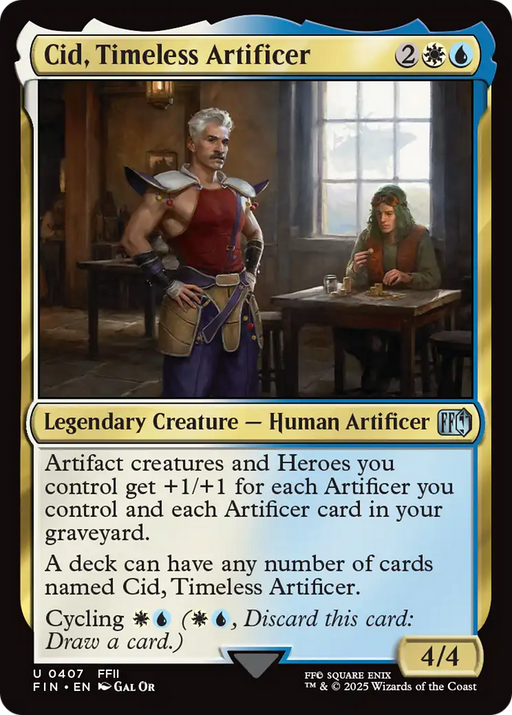 Cid, Timeless Artificer (0407) (FIN-407) [FINAL FANTASY] MTG Single Wizards of the Coast