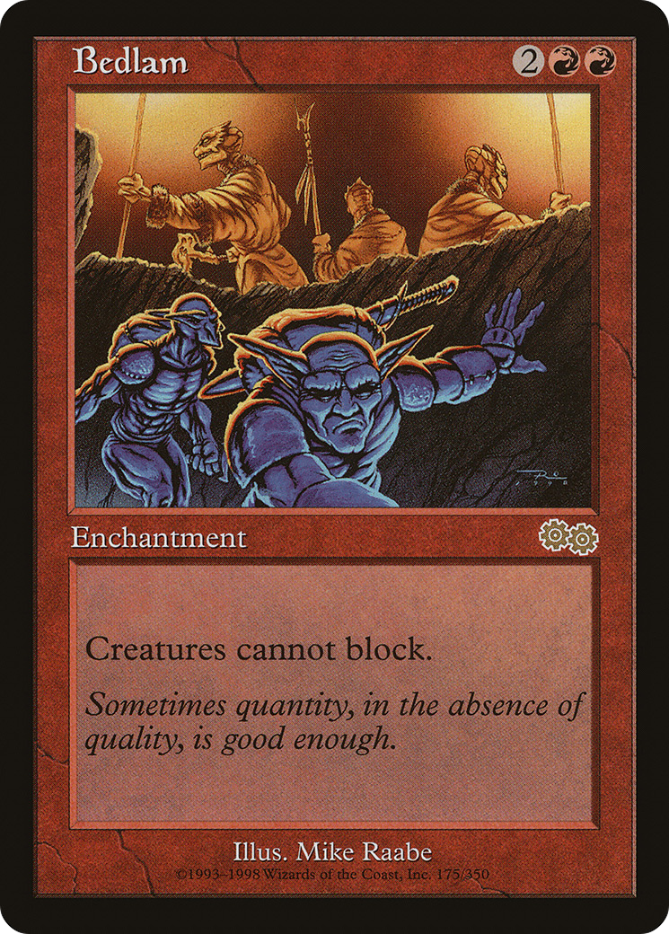 Bedlam (USG-175) [Urza's Saga] MTG Single Wizards of the Coast