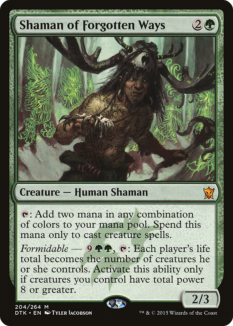 Shaman of Forgotten Ways (DTK-204) [Dragons of Tarkir] MTG Single Wizards of the Coast