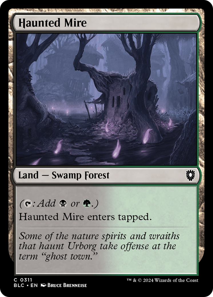 Haunted Mire (BLC-311) [Bloomburrow Commander] MTG Single Wizards of the Coast