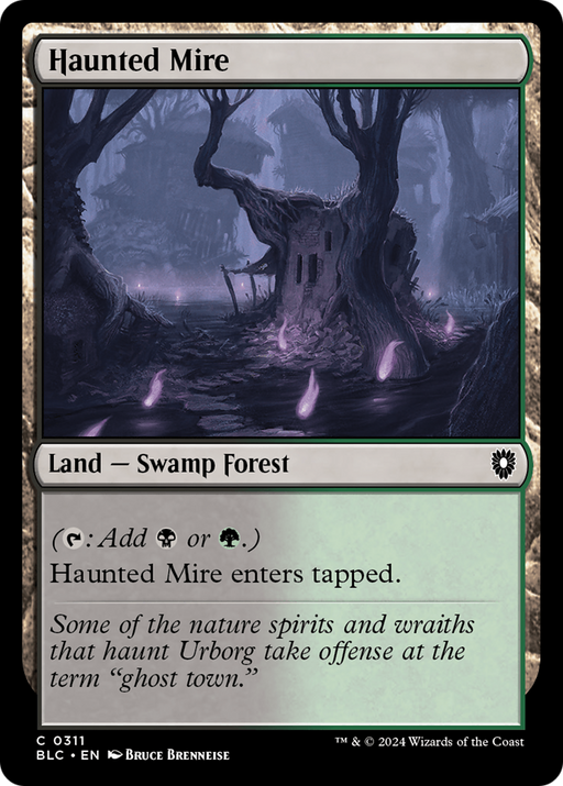 Haunted Mire (BLC-311) [Bloomburrow Commander] MTG Single Wizards of the Coast