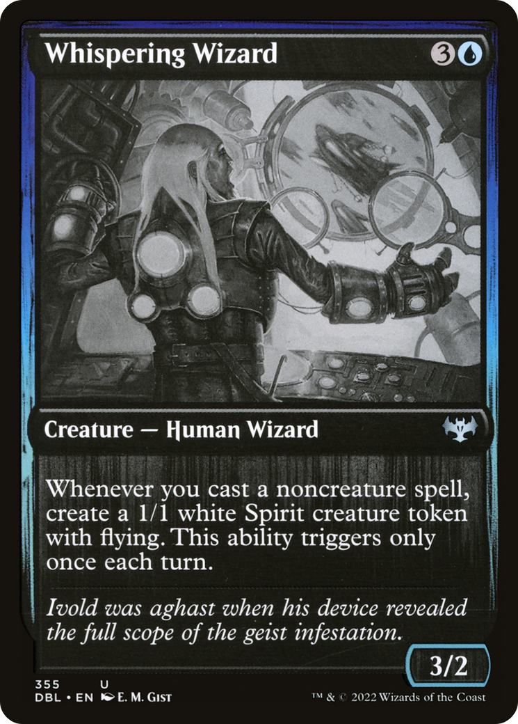 Whispering Wizard (DBL-355) [Innistrad: Double Feature] Foil MTG Single Wizards of the Coast