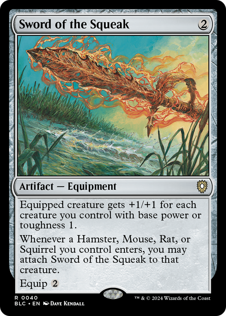 Sword of the Squeak (BLC-040) [Bloomburrow Commander] MTG Single Wizards of the Coast