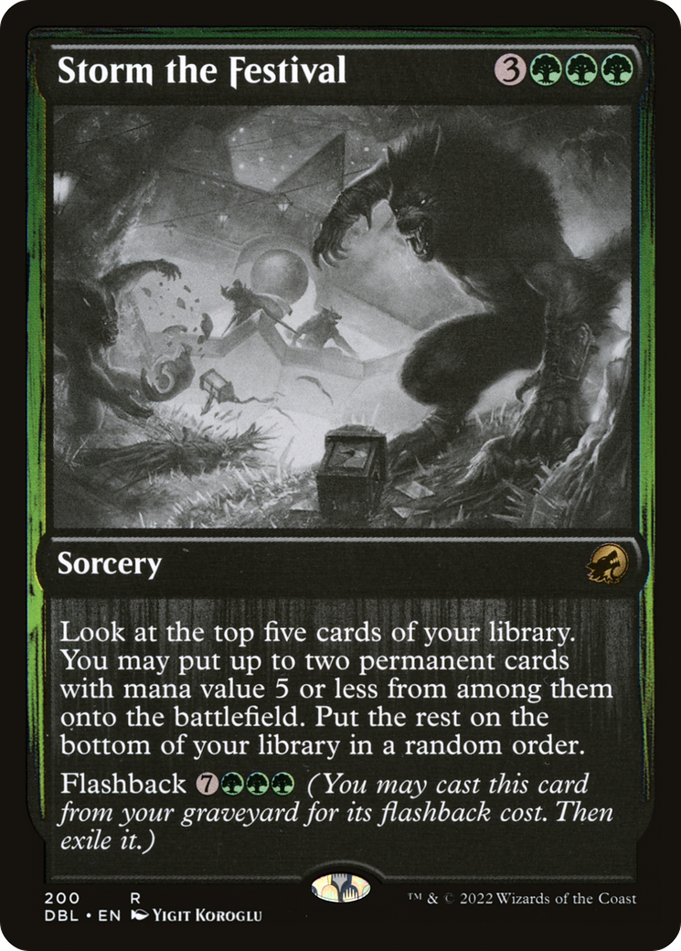 Storm the Festival (DBL-200) [Innistrad: Double Feature] Foil MTG Single Wizards of the Coast