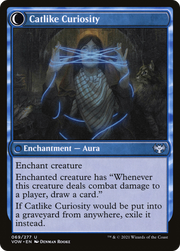 Mischievous Catgeist // Catlike Curiosity (VOW-069) [Innistrad: Crimson Vow] Foil MTG Single Wizards of the Coast