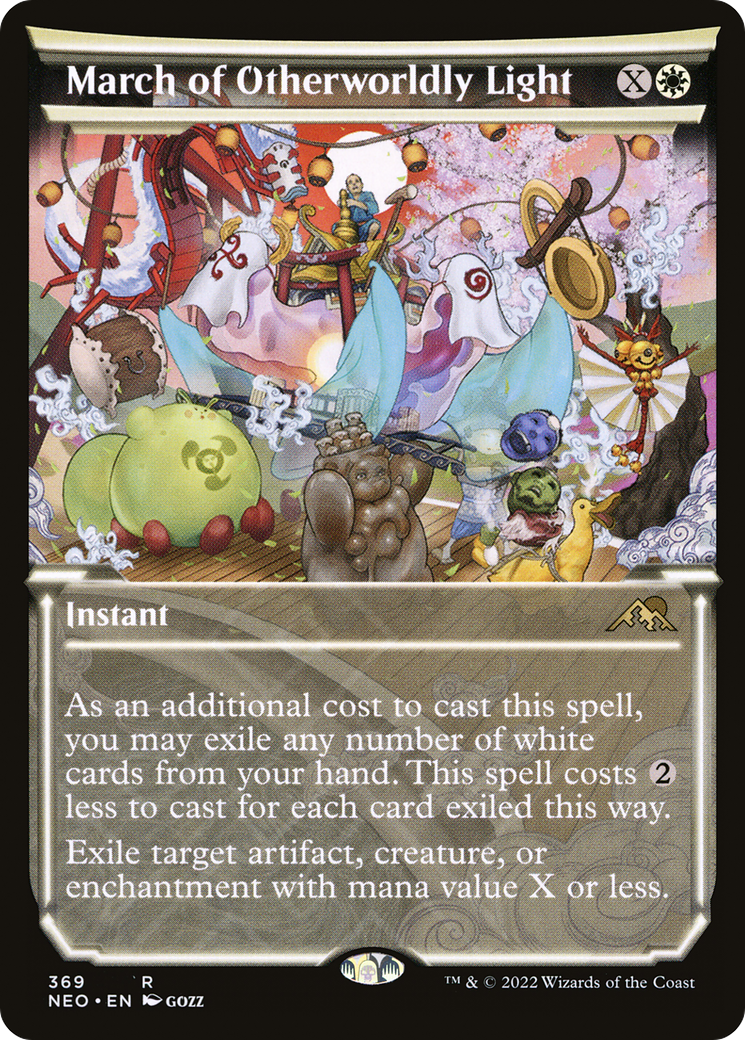 March of Otherworldly Light (NEO-369) [Kamigawa: Neon Dynasty] (Showcase) Foil MTG Single Wizards of the Coast