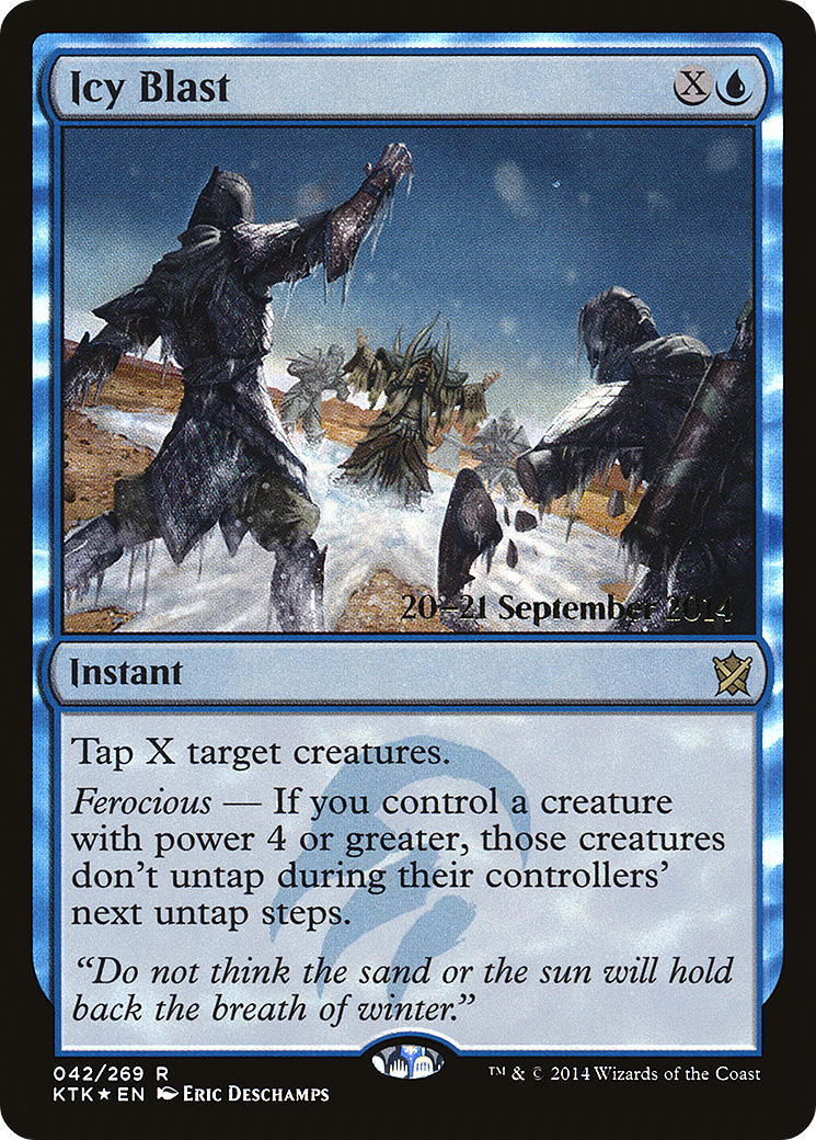 Icy Blast (PRE-042) [Khans of Tarkir Promos] Foil MTG Single Wizards of the Coast