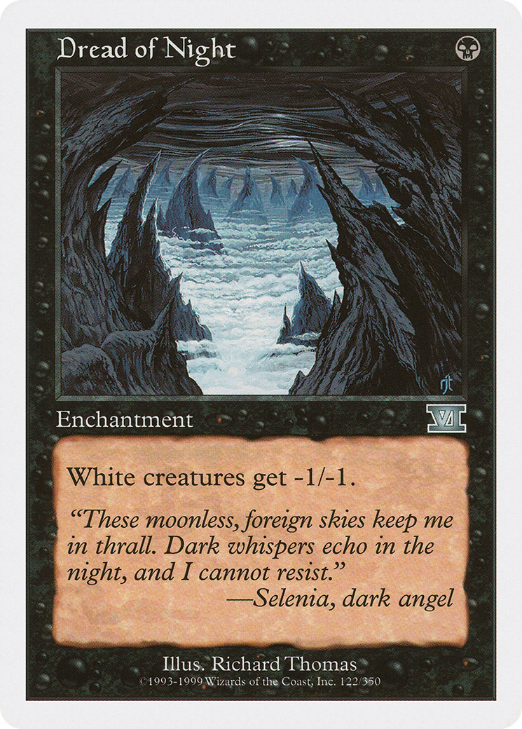 Dread of Night (6ED-122) [Classic Sixth Edition] MTG Single Wizards of the Coast