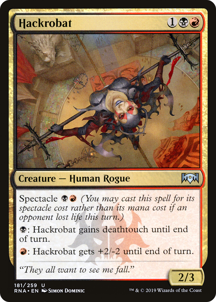 Hackrobat (RNA-181) [Ravnica Allegiance] MTG Single Wizards of the Coast