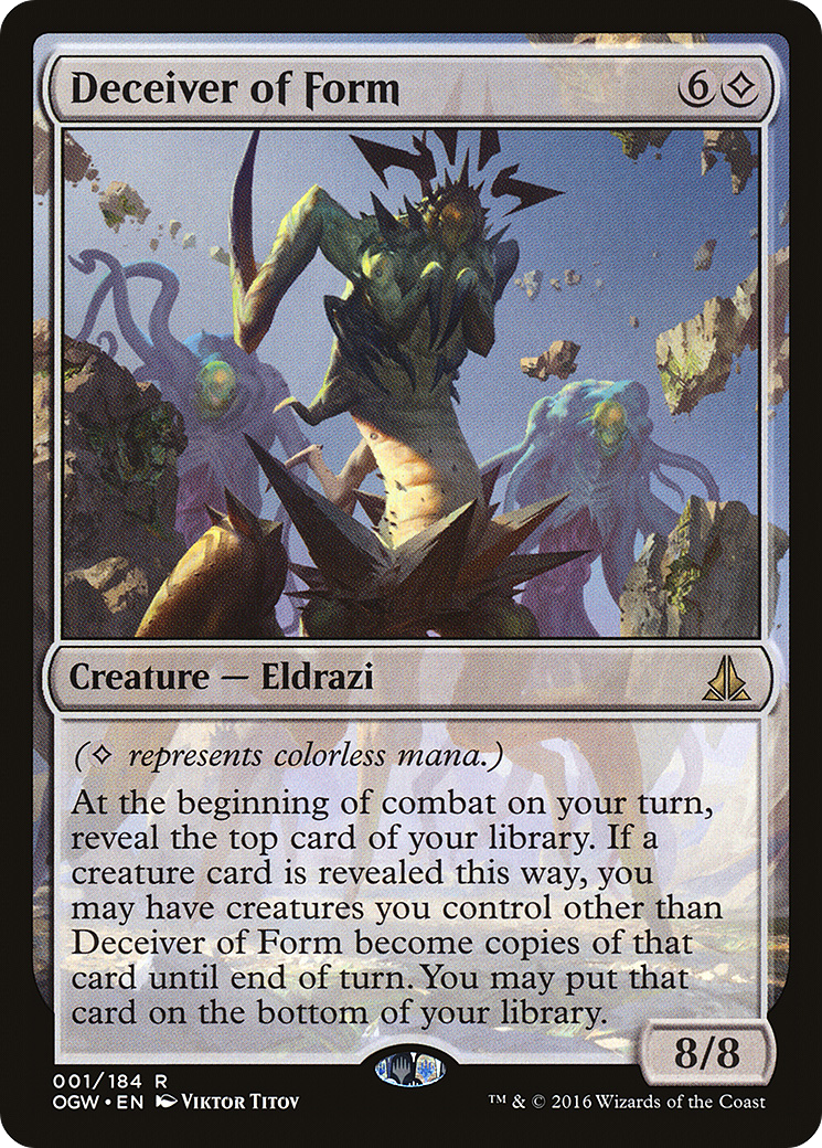 Deceiver of Form (OGW-001) [Oath of the Gatewatch] Foil MTG Single Wizards of the Coast