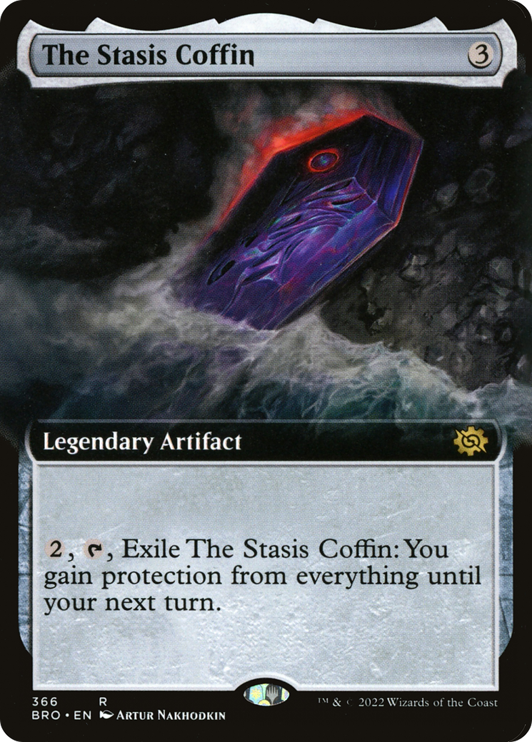 The Stasis Coffin (BRO-366) [The Brothers' War] (Extended Art) MTG Single Wizards of the Coast